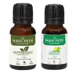 The Mani Pedi Essentials Set Of 2 Grey Peppermint & Lemon Diffuser Aroma Oil Diffusers-11