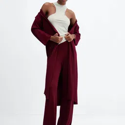MANGO Longline Front Open Sweater image 2