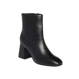Monrow Solid Or Plain Black Block Boots-picture-31