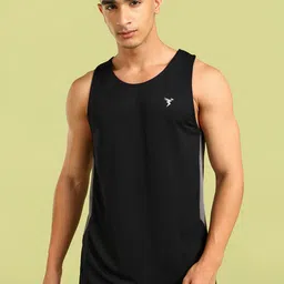 Technosport Scoop Neck Sleeveless Vests-MVP776BLKSML-image-20