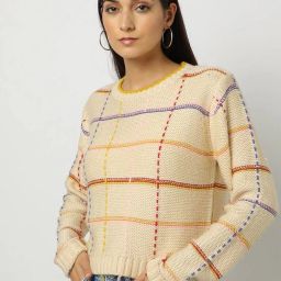 lee cooper Checked Round-Neck Pullover image 1