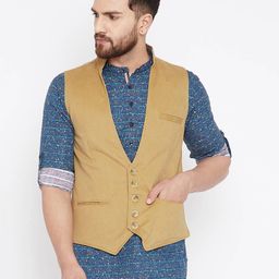 even Nehru Jacket with Insert Pockets image 1