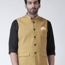kisah Sleeveless Nehru Jacket with Insert Pocket image 1