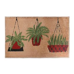 saral home Printed Rectangular Bath Mat image 1