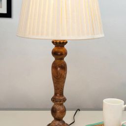 homesake Wooden Table Lamp with Shade image 1