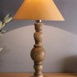 homesake Wooden Table Lighting Lamp with Shade image 1