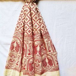 molcha by babita singh Printed Dupatta with Tassels image 1