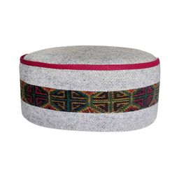 deific Geometric Pattern Kullu Patti Rounded Woolen Hat image 1