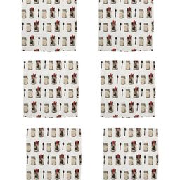 the conversion Set of 6 Printed Table Napkins 16" x 16" image 1