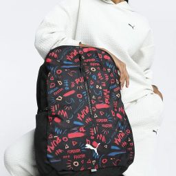 puma Men Typographic Print Backpack with Adjustable Strap image 1