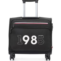 tommy hilfiger Typographic Print Trolley Bag with TSA Lock image 1