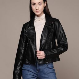 label ritu kumar Zip-Front Biker Jacket image 1