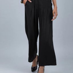 Tailored Fit Palazzos with Insert Pockets image 1