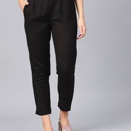 juniper Flat-Front Ankle-Length Pants with Insert Pockets image 1
