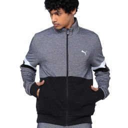 puma Colourblock Zip-Front Jacket with Insert Pockets image 1