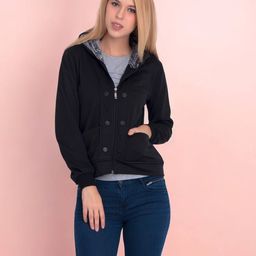 belle fille Zip-Front Hoodie with Insert Pockets image 1