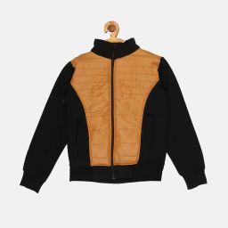 instafab Zip-Front Jacket with Quilted Panel image 1