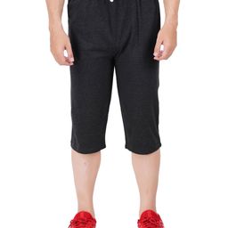 feel track Textured 3/4th Shorts with Insert Pockets image 1