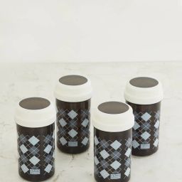 home centre Set of 4 Geometric Print Storage Containers image 1