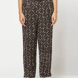 fabindia Geometric Print Palazzos with Elasticated Waist image 1