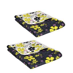 divine casa Set of 2 Floral Print Reversible Single Dohars image 1