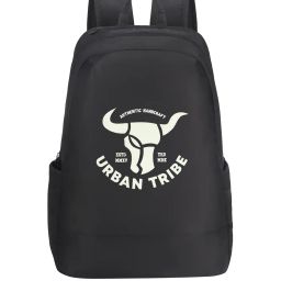 urban tribe Typographic Print Backpack with Adjustable Straps image 1