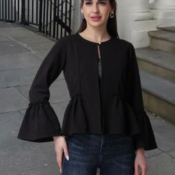 popwings Front-Open Shrug with Bell Sleeves image 1