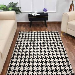 presto Houndstooth Print Rectangular Carpet 2"x 5" image 1