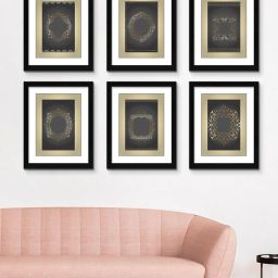 random Set of 6 Rectangular Photo Frames image 1