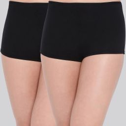 lyra Pack of 2 Full-Coverage Boyleg with Elasticated Waist image 1