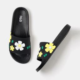 r&b Women Embossed Open-Toe Slides image 1