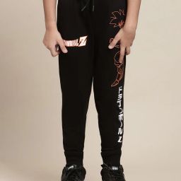 kidsville Graphic Regular Fit Joggers with Drawstrings image 1