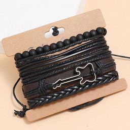 thrillz Set of 4 Men Slip-On Bracelet image 1