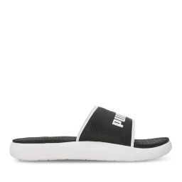 puma Brand Print Slides with Velcro Closure image 1