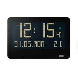 braun Digital Clock with Indoor Temperature image 1