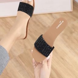 catbird Women Basket Weave Pattern Slides image 1