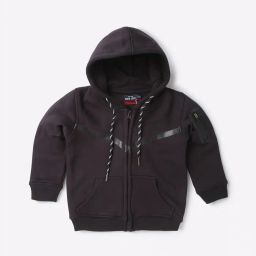 gini & jony Zip-Front Hoodie with Split Kangaroo Pocket image 1
