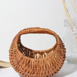 habere india Wicker Chand Hamper Basket image 1