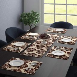 saral home Set of 7 Viscose Dining Table Kitchen Placemats image 1