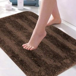 luxehome international 2250 GSM Super-Soft Anti-Skid Microfiber Bath Mat image 1