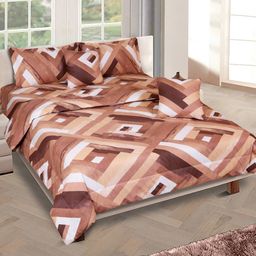 romee 210 GSM Geometric Print Queen-Size Bedding Set image 1