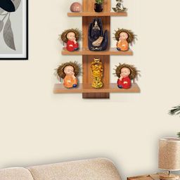muren 3 Tiers Tree-Shape Floating Display Shelves image 1