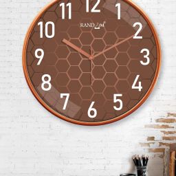 random Geometric Print Analogue Wall Clock image 1