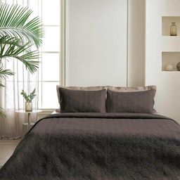 ddecor live beautiful 200 GSM Embroidered King-Size Comforter with Pillow Covers image 1