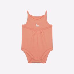 mothercare Embroidered Bodysuit with Lace Insert image 1