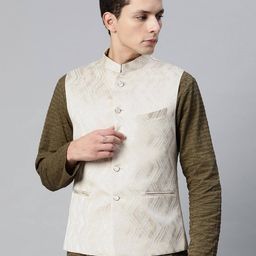 manq Men Nehru Jacket with Welt Pockets image 1