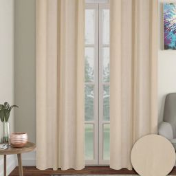 cortina eyelet curtain Set of 2 Door Curtains with Eyelet Header image 1