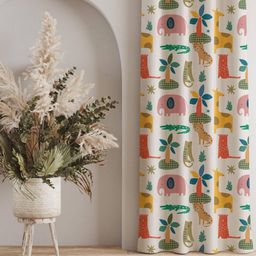 urban space Graphic Print Window Curtains image 1