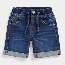 mothercare Lightly Washed Shorts with Drawstring Waist image 1