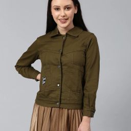 campus sutra Button-Down Basic Jacket image 1
